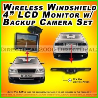 Night Vision Backup Camera w/ 4 Dashboard Monitor Revesing System