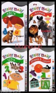 Baby Board Book Set ABCs, 123s, ANIMALS, SHAPES & COLORS Ages 2 5