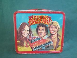 1980S DUKES OF HAZZARD VINTAGE LUNCH BOX WITH THERMOS BO & LUKE DUKE