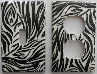 UNB zebra Print light switch plate Outlet Cover UBREAKABL girls