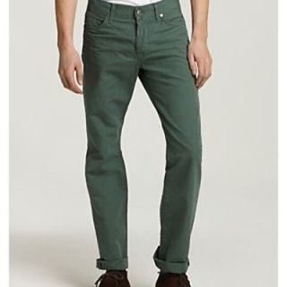 SEVEN FOR ALL MANKIND NWT MENS COLONY GREEN JEANS PANTS 28 $198