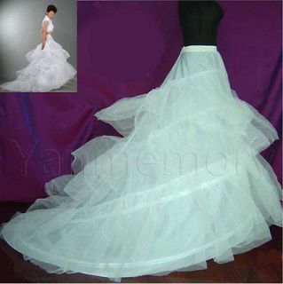 Line White 2 hoop Bridal Wedding Dress Petticoat Crinoline With