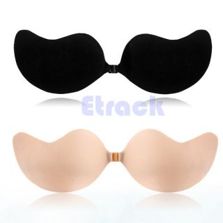 Push Up Bust Sexy Front Closure Self Adhesive Silicone Strapless