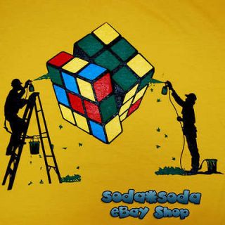 Magic CUBE T SHIRT (M) Rubiks Geek Sheldon the big bang theory NERD TV