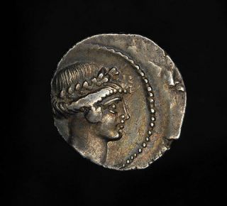 Ancient Roman Republican Silver Denarius Considius Paetus Curule Chair
