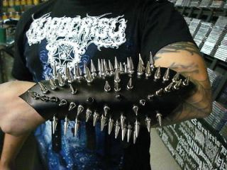 LEATHER GAUNTLET SPIKES.(MDLG01 28).ABIGAIL WILLIAMS.
