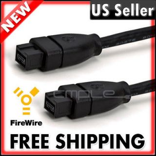 FT 9 to 9 Pin Firewire 800 800 IEEE 1394B Cable 9P   9 P Cord DV 6FT