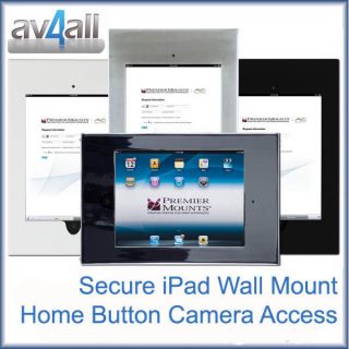 Secure iPad iPad2 Flat Wall Mount Bracket Stylish Home & Camera Access