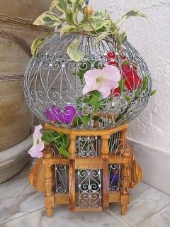 victorian decorative bird cage antique style small