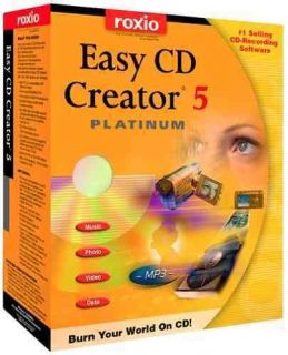 ROXIO EASY CD CREATOR 5 PLATINUM BOXED AND COMPLETE
