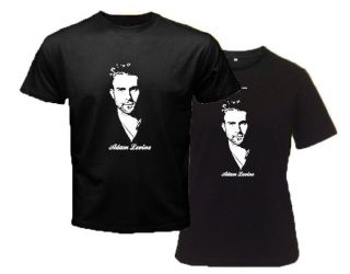 Adam Levine Pop Rock band Maroon 5 Singer Black T Shirt S to 3XL Men