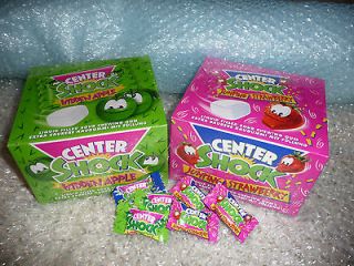 CENTER SHOCK Liquid Filled Sour Chewing Gum Strawberry, Apple, Cola