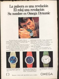 60S VINTAGE ARGENTINA ADVERTISING OMEGA WATCH DYNAMIC