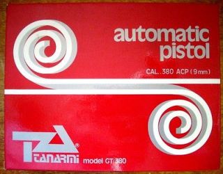 Original Box (only)   Armi Tanfoglio Model GT 380 Auto Pistol   NICE