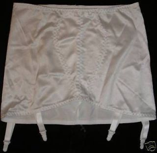 Roll On Control Girdle With Suspenders 412 White