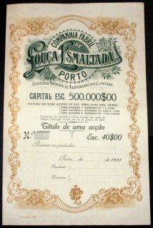 1920 Porto, Portugal Companhia Fabril de Louca Esmaltada