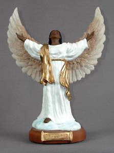 African American Golden Open Arm Angel Small