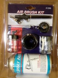 New Airbrush Kit w/ Air Can Brush Paint Sprayer Kit Model Cars