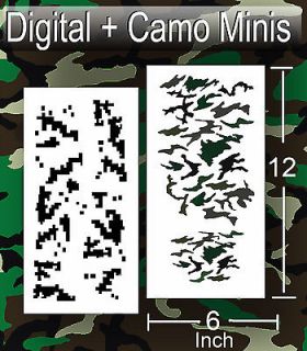 air brush stencil Digital + Orig Camo Mini Double Set 2 Separate