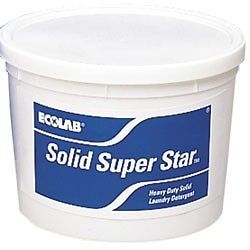 ECOLAB SOLID SUPER STAR HEAVY DUTY COMM/ INDUSTRIAL LAUNDRY DETERGENT