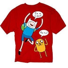 ADVENTURE TIME T SHIRT IM ON A SHIRT BUBBLES FINN JAKE LICENSED YOUTH