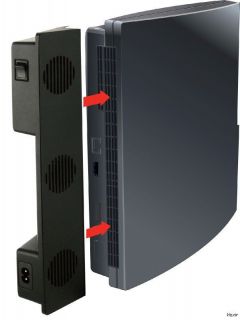 PS3 Slim   Intercooler Cooling Fan (Nyko) 83070 A50 Black NEW