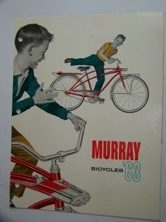VINTAGE 1963 GENUINE MURRAY BICYCLES DEALERS CATALOG NEW SPACE