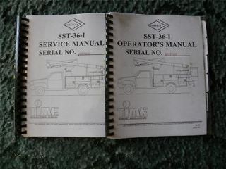 Versalift SST 36 I Operators and Service Manual Time Manufacturing Co.