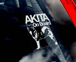 Akita   Car Window Sticker   American Dog Sign   n.Collar/Harne ss