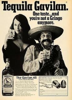 1976 Ad Gavilan Tequila Mezcal Foreign Vintages Inc Mexican Sombrero