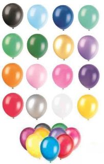 10 x 12 Latex Balloons (Party Decorations) ALL COLOURS {fixed £1 UK
