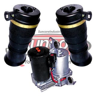 Rear Suspension Air Spring Bags & Compressor Kit 4x4 (Fits Lincoln