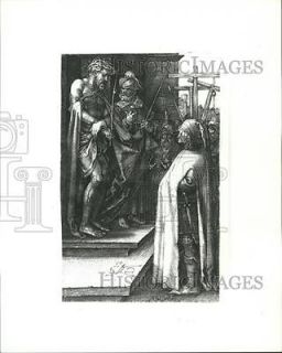 Photo Ecce Homo etching by Albrecht Durers famous Engraved Passion
