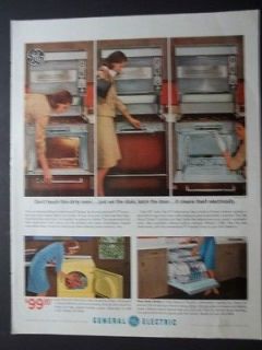 General Electric GE Range Stove Dryer Dishwasher Original Vintage 1964