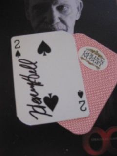 HENRY HILL GOODFELLA SIGNED LAS VEGAS PLAYING CARD FROM GOLDEN NUGGET