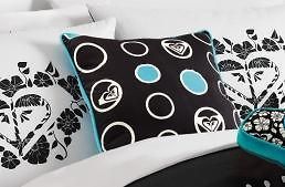 Roxy Alexis Decrotive Bed Pillow Surfing Blue BlackSquare 15 x 15