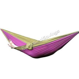 Parachute Nylon Fabric Hammock Travel Camping For Double Two Person