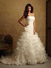 New White Strapless Bride gown Wedding Dress Stock Size 6 8 10 12 14