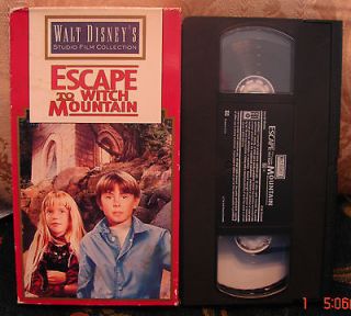 Walt Disneys Studio Film Collection Escape To Witch Mountain Vhs