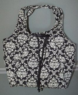 New ELLE Alicia Drawstring Insulated Lunch Tote Bag