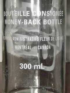 scarce lucky one montreal ,soda bottle quebec 300 ml fleur de lys