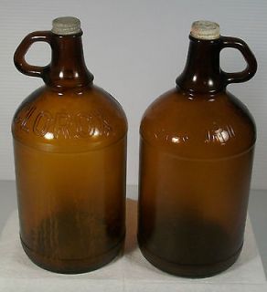 Brown Amber Glass CLOROX BLEACH 1/2 Gallon 64 oz 11 Bottles Jugs VGC