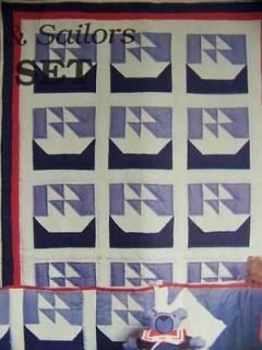 Baby Boys Sailboat Crib Quilt Pattern