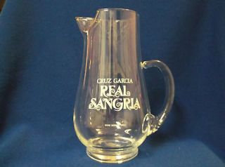 Cruz Garcia Real Sangria Glass Bar Pitcher/Jug