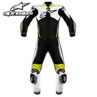 Alpinestars Atem Leather Race Suit White/Black/Yellow Fluo 54 Euro 44