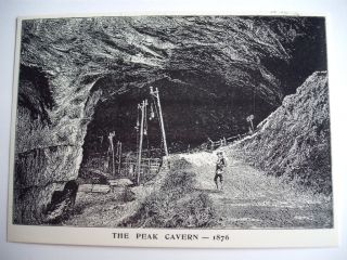 THE PEAK CAVERN THE DEVILS ARSE 1876 ROPE MAKERS CASTLETON ENGLAND