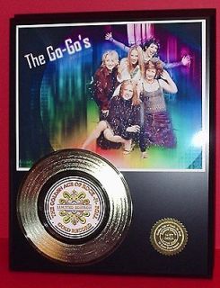 The Go Gos 24kt Gold Record Display 80s Pop Gift Limited Edition Free