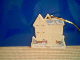 Lenox, From Our House To Your Home Ornament, 1998, Merry Christmas