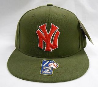 NWT NEW YORK YANKEES FITTED AMERICAN NEEDLE COOPERSTOWN HAT GREEN RED