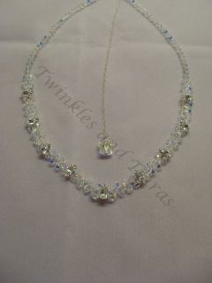 Crystal & diamante Bridal necklace. Brides/Wedding/gift/prom ANASTASIA